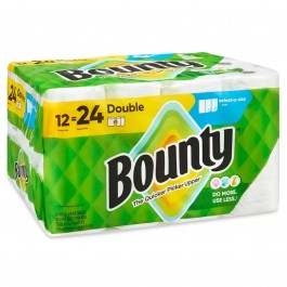 Bounty Select-a-Size Paper Towels, 2-Ply, White, 5.9\" x 11\" - 12/CS Bounty 52003